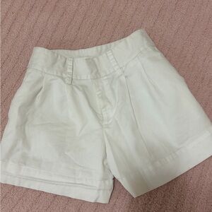 INC International Concepts High Waist Cream Shorts